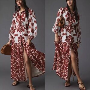 Floral Maxi Dress with Slit